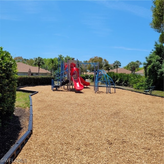 view of play area