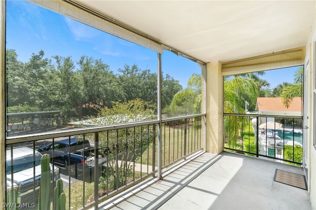 view of balcony