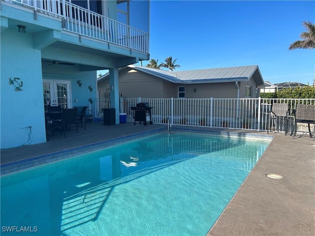 view of pool with a patio area