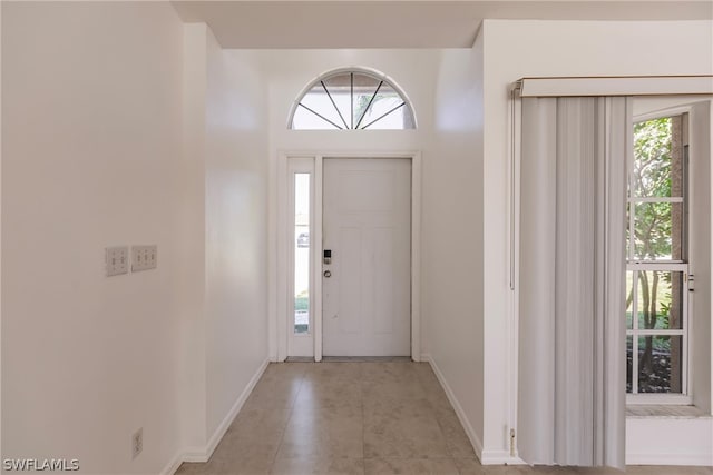 entryway featuring tile floors