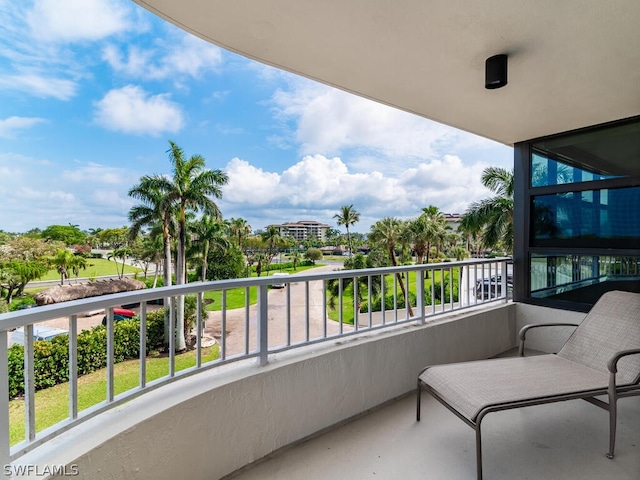 view of balcony