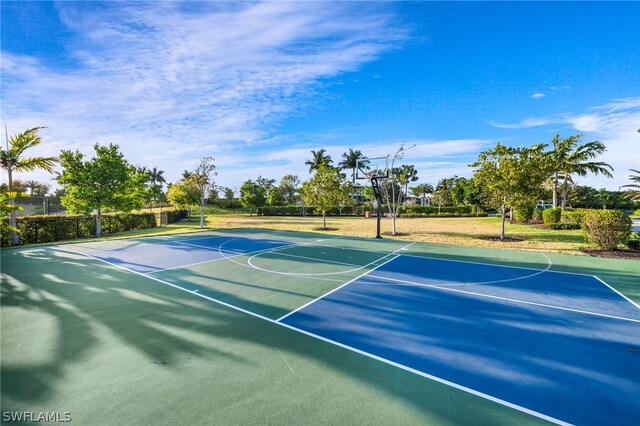 view of sport court