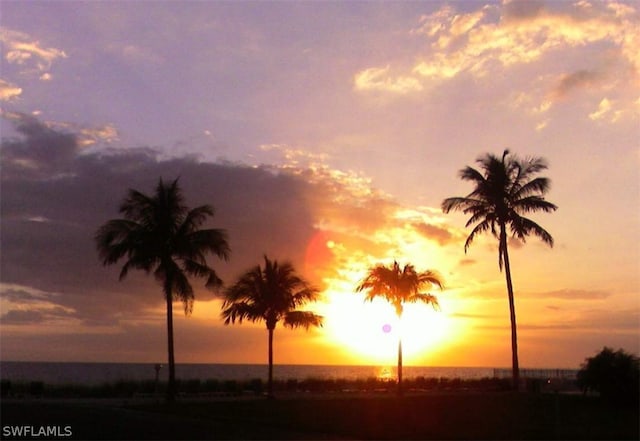 view of nature at dusk