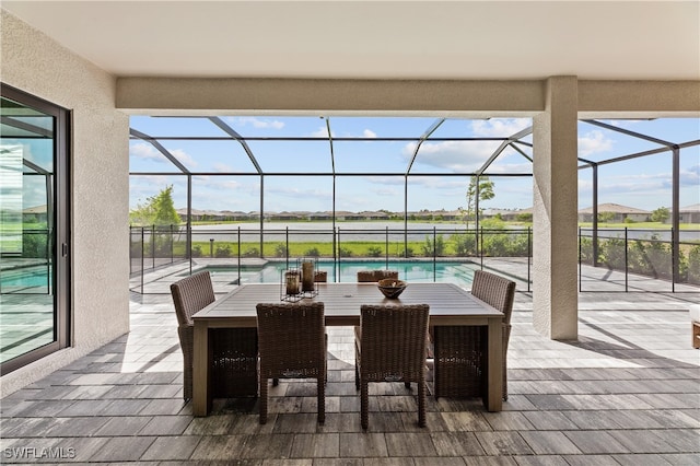 sunroom / solarium with plenty of natural light