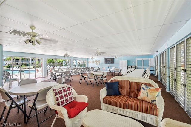 view of sunroom / solarium