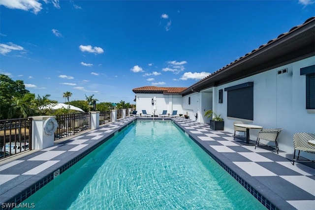 view of pool with a patio area