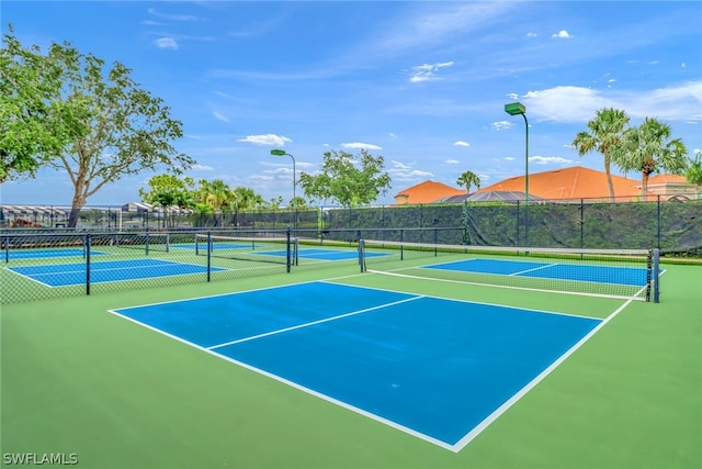 view of tennis court