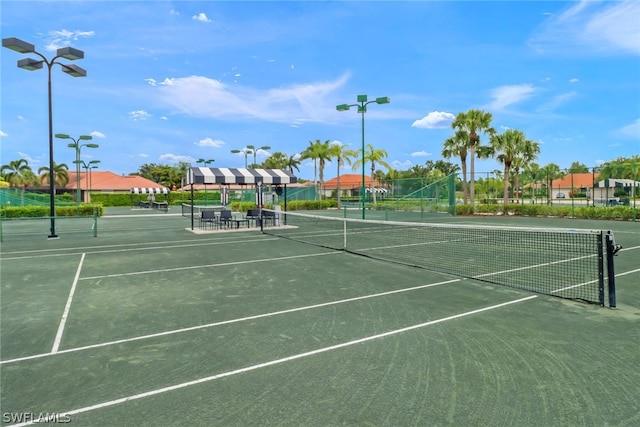 view of tennis court