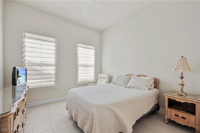 view of tiled bedroom