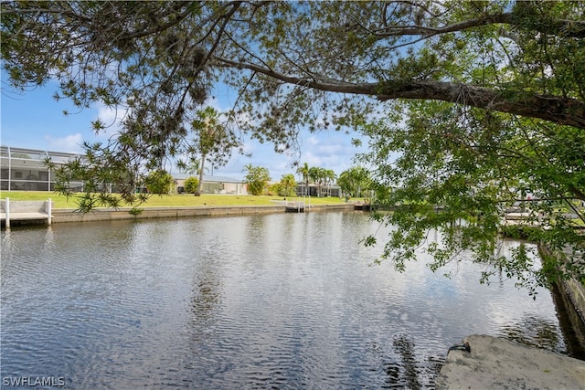 view of water feature