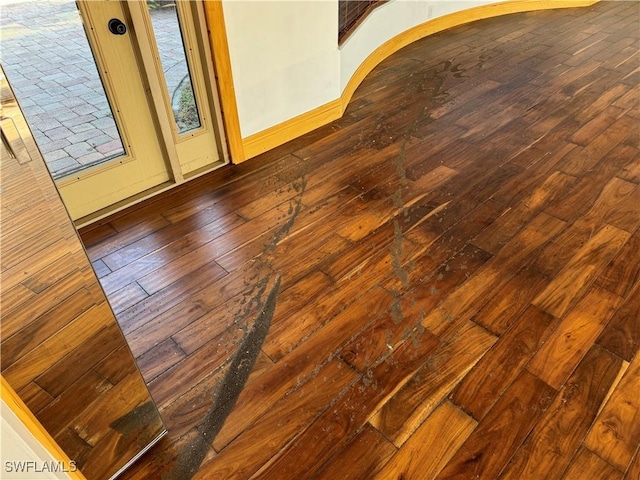 room details with wood-type flooring