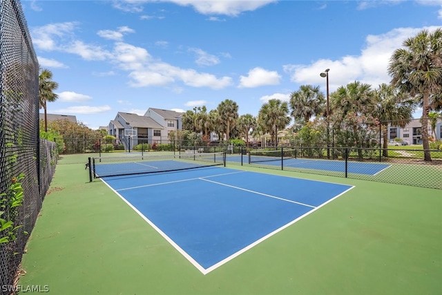 view of tennis court