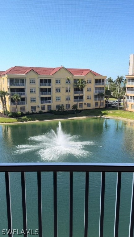 view of property view of water