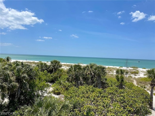 property view of water with a view of the beach