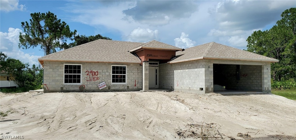 view of front of home