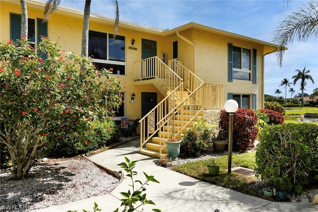 exterior space with stairway