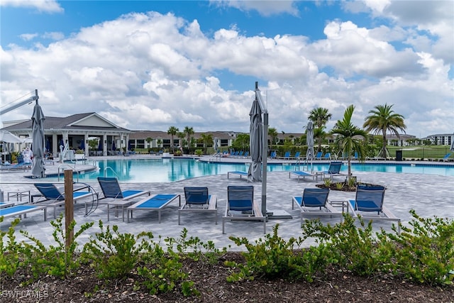 pool featuring a patio