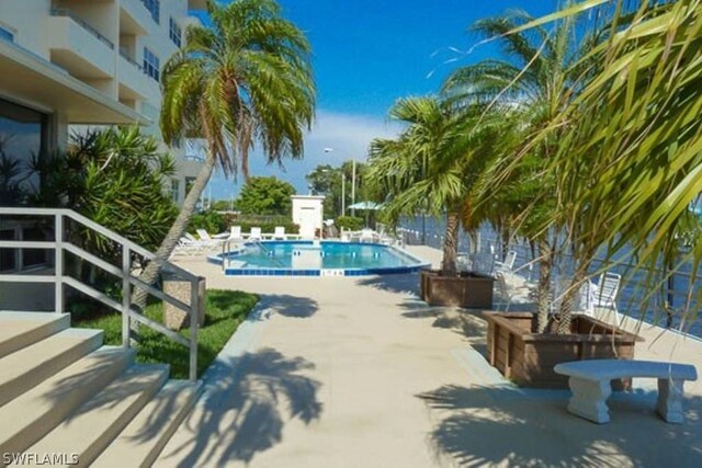 view of pool with a patio