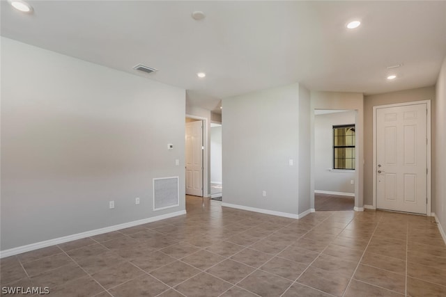 view of tiled empty room