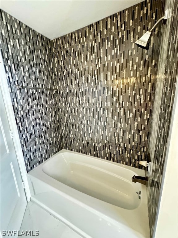 bathroom featuring tub / shower combination