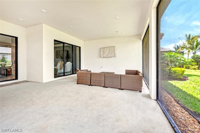 view of sunroom