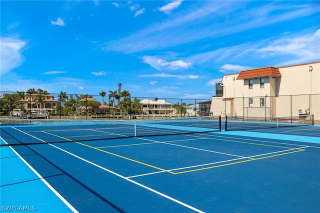 view of tennis court