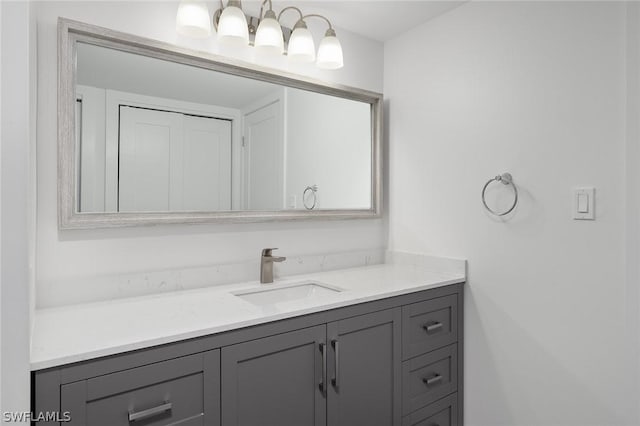 bathroom with vanity