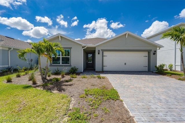 ranch-style house with a garage