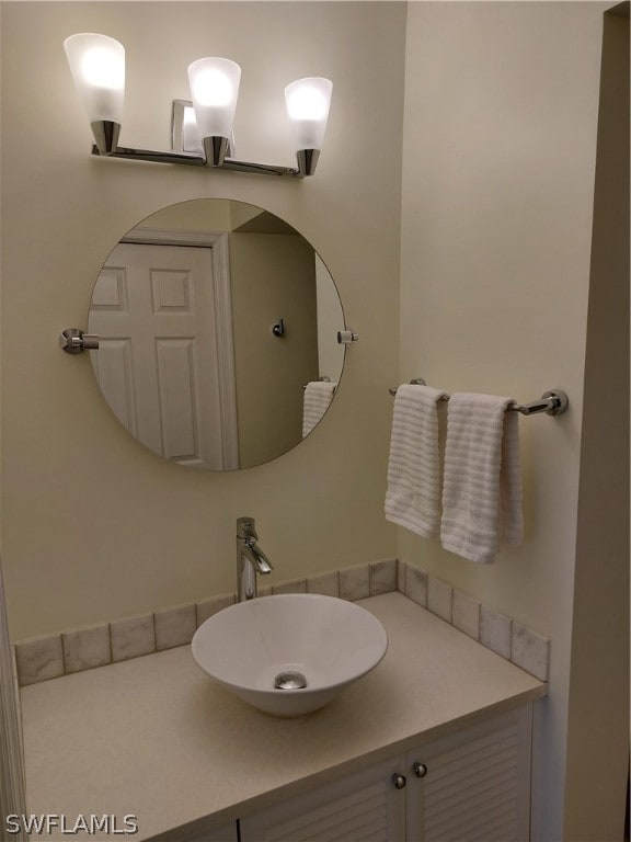 bathroom with vanity