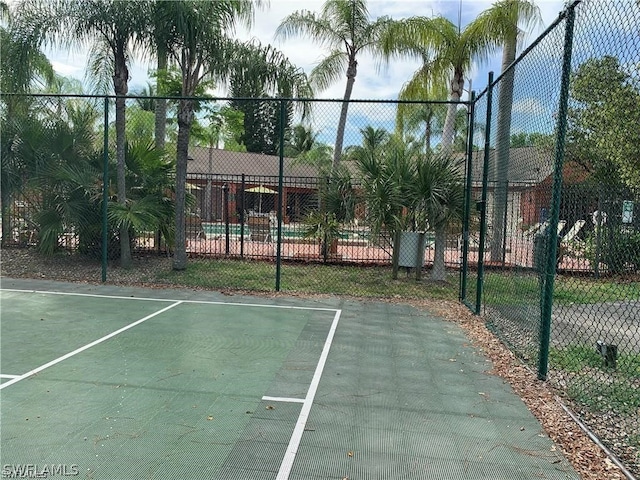 view of basketball court