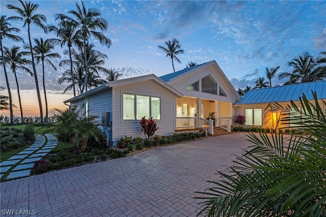 view of bungalow-style home