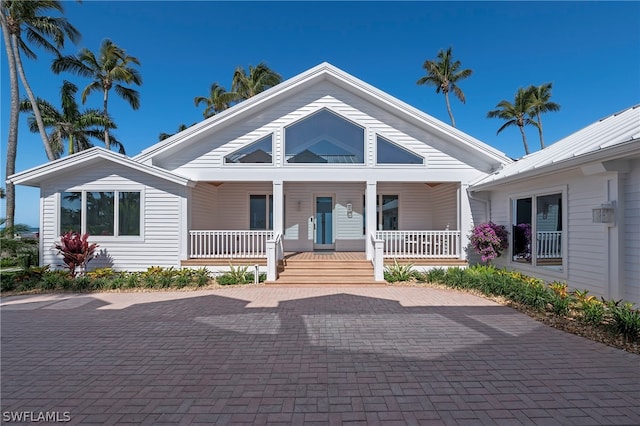 view of front of house with a porch