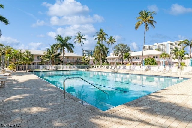 view of pool