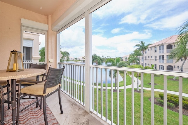 view of balcony