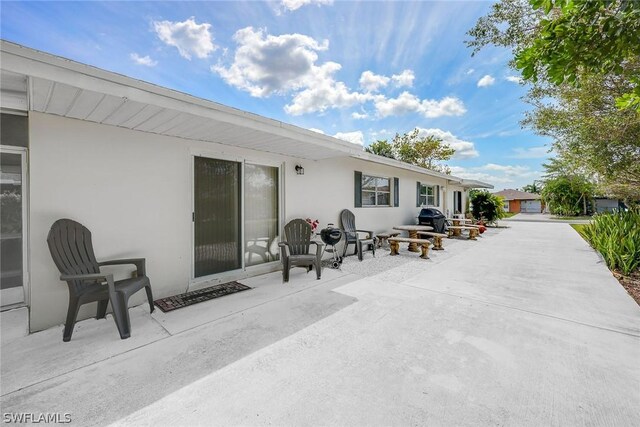 exterior space featuring a patio area