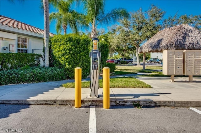 view of property's community featuring mail boxes