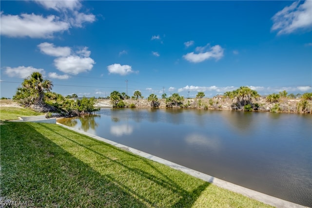 view of property view of water