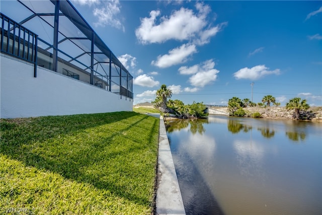 view of property view of water