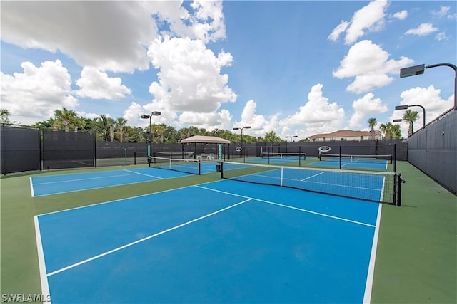 view of tennis court