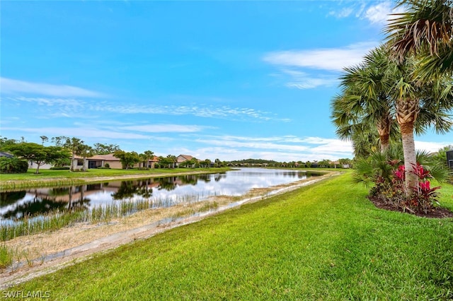 view of property view of water