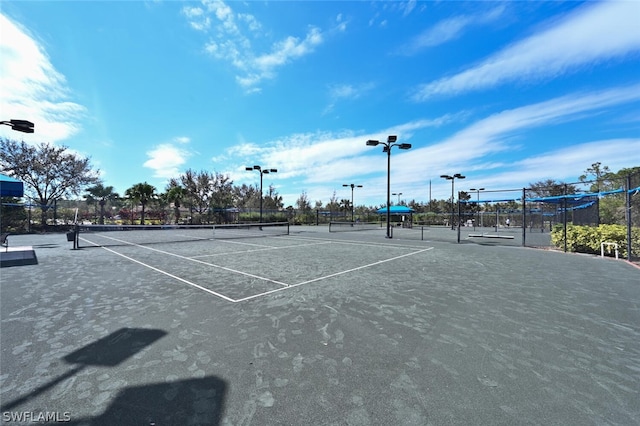 view of tennis court