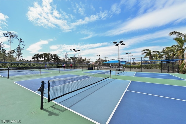 view of sport court