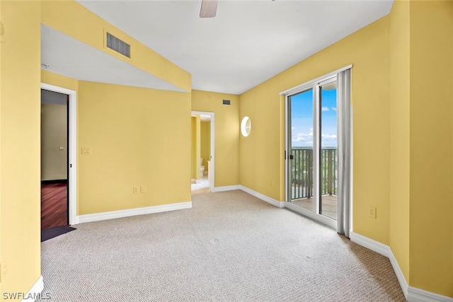 view of carpeted empty room