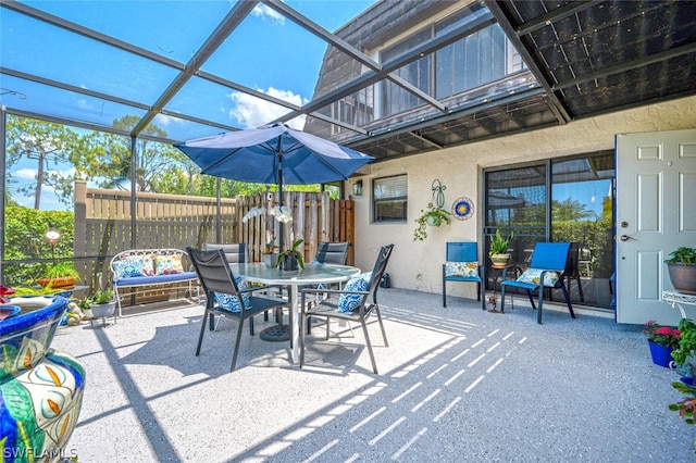 view of sunroom / solarium