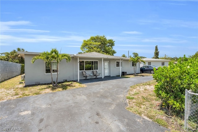 view of ranch-style home