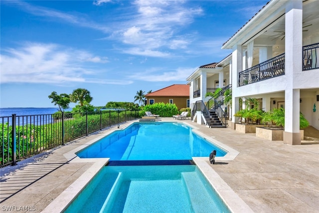 view of pool with a patio area