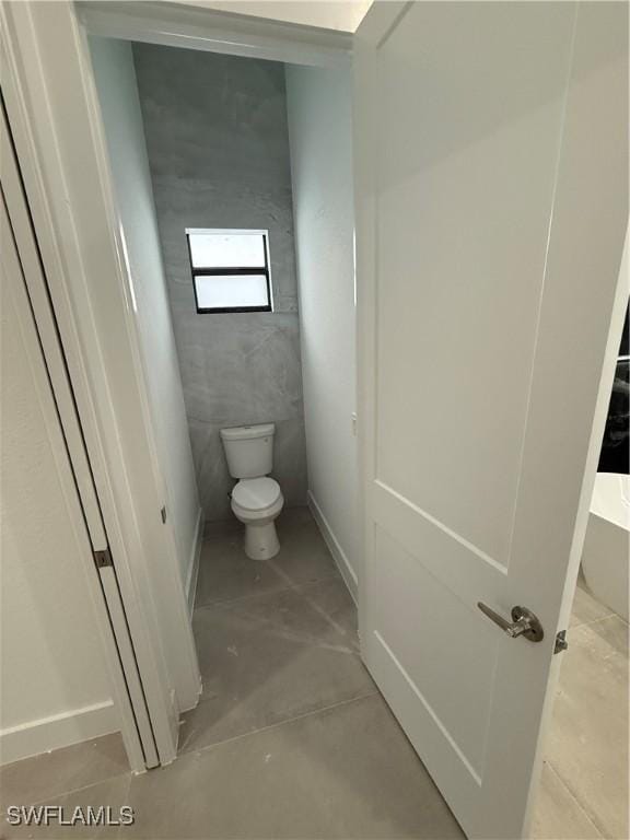 bathroom featuring toilet