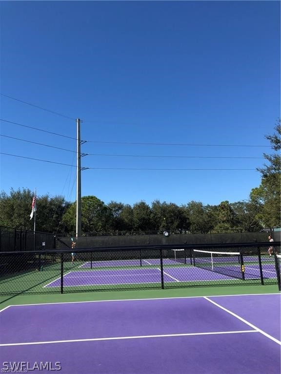 view of tennis court