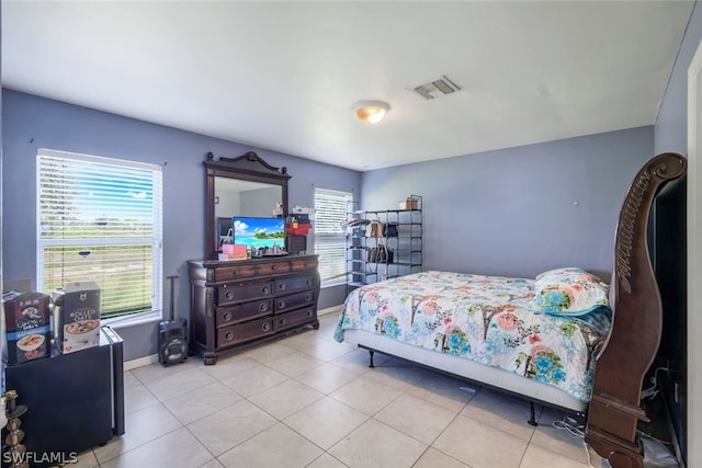 view of tiled bedroom