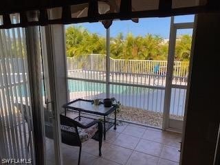 view of sunroom